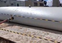250 mil litros: colchão de água gigante reforça abastecimento em Pontal do Paraná