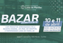 Bazar beneficente em prol do Hospital e Maternidade Luísa de Marillac