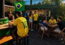 Olaria do Parque Barigui aposta em parrilla e futebol como esquenta para a Copa do Mundo